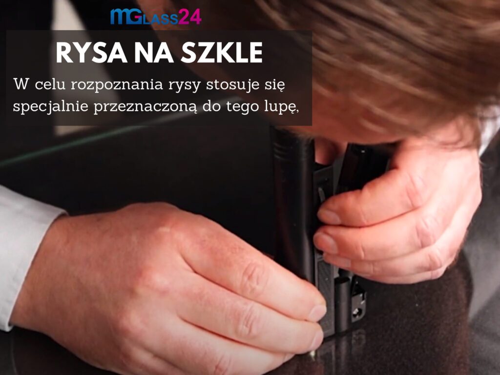 rysa na szkle
