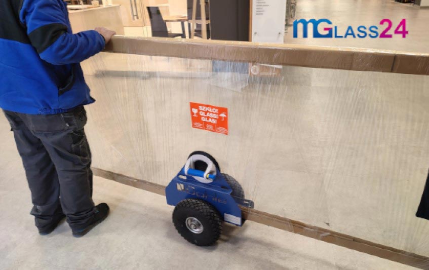 wózek do transportu szkła