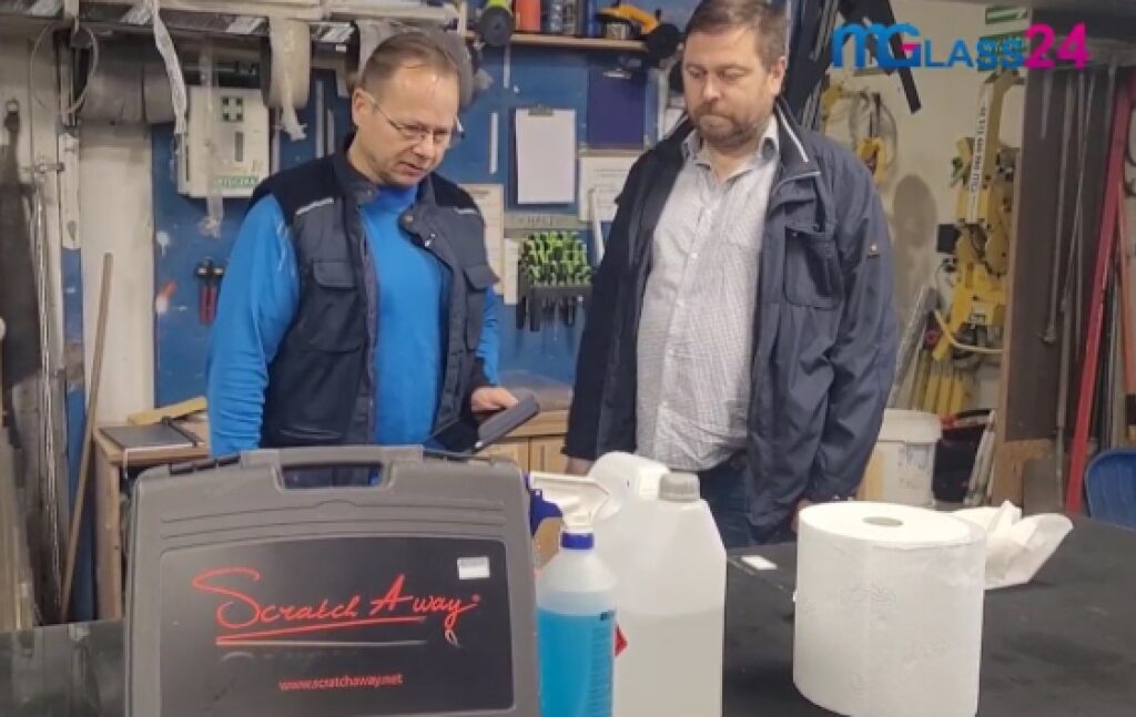 usuwanie rys ze szkła najlepsza metoda, efekt soczewki