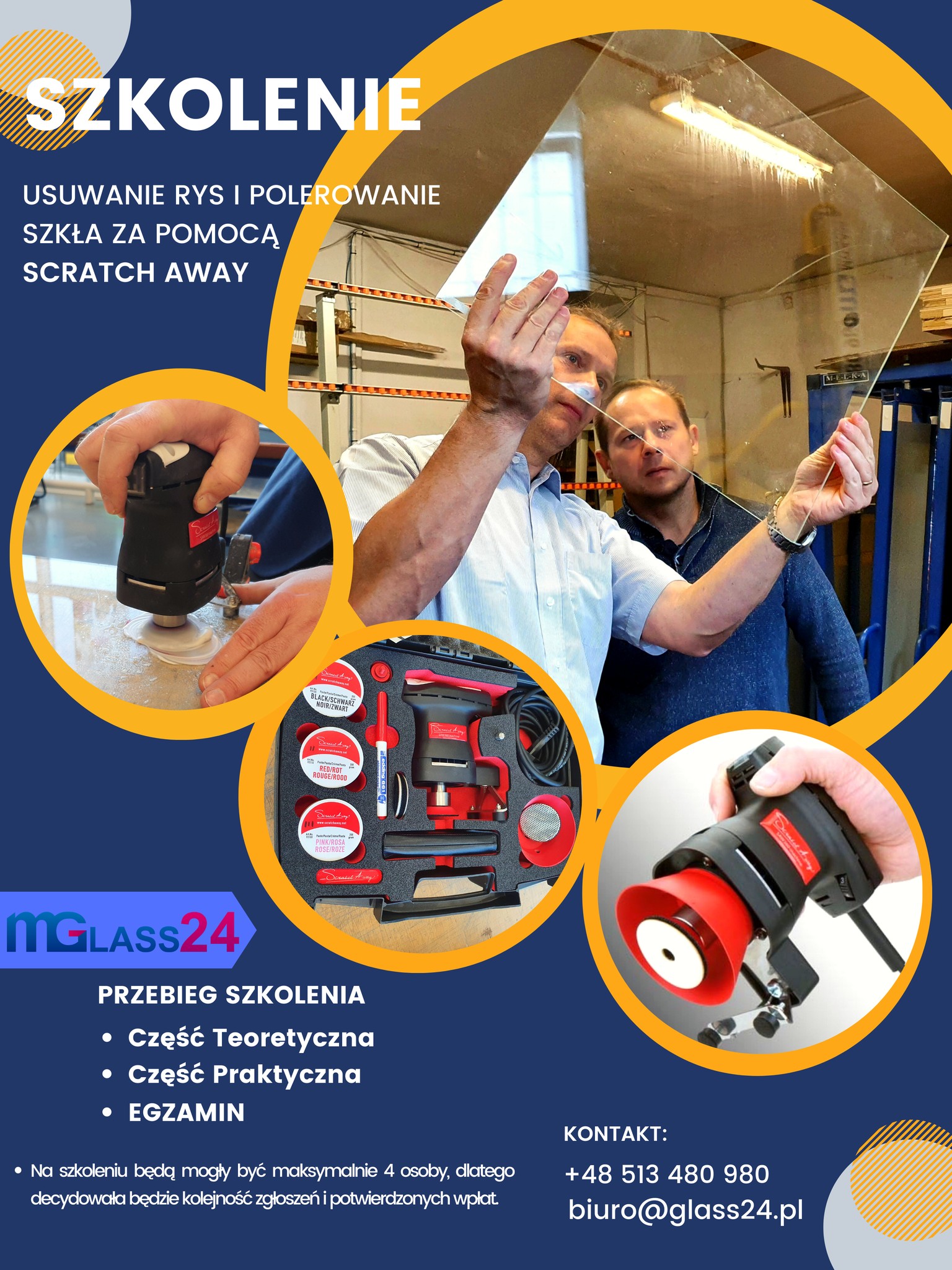 Szkolenie z usuwania rys na szkle