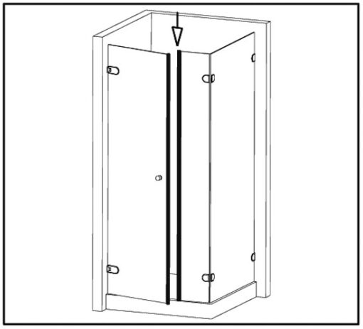 uszczelka samoprzylepna magnetyczna do kabin prysznicowych 8-12 mm nr kat. bk 69260