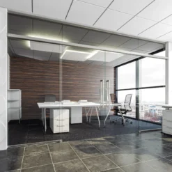 System przesuwny Vetro 80 - drzwi szklane przesuwne w biurze