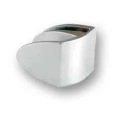 BADGE uchwyt do drzwi szklanych Chrom/Alu - Chrom