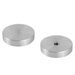 Krążek UV do montowania nóg do blatów szklanych (stal nierdzewna) - 38 mm