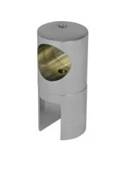 Łącznik końcowy szkło - reling nr kat. JH03BA - Chrom satyna