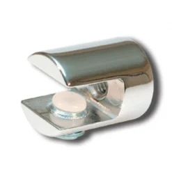 Uchwyt do szklanych półek fi 20 mm max obciążenie 5 kg - Chrom